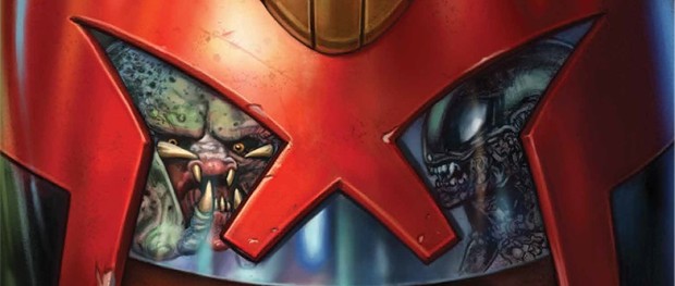 Predator vs Judge Dredd vs Aliens banner